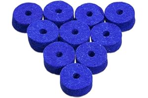 AHEAD BLUE WOOL CYMBAL FELTS 10 PACK 1.5"X.5"
