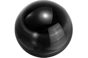 sourcing map 30mm/1.2" Crystal Sphere Ball Glass Solid Decorative Sphere Crystal Ball Prop Ornament for Feng Shui Divination Fortune Telling Tabletop Fountain Decoration, Black