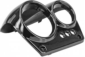 NTT IUSOT Scooter-Tachoverkleidung kompatibel mit Yamaha Aerox, MBK Nitro, schwarz metallic