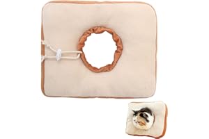 MAXQUU 1 Piece Of Toast Cat Collar, Cute Pet Collar, Adjustable Cat Cone Collar, Cat Wound Anti-Licking Cervical Spine Protection Collar, Suitable For Cervical Spine Protection And Postoperative Recovery