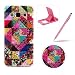 Produktbild Für Samsung Galaxy A3(2015 Modell) Hülle Silikon Schutzhülle Tasche Case,Weiches Silikon TPU Gel Bumper Case Etui Schale Cover Skin,Herzzer Modisch Hochwertig Ultra Dünn Slim Thin Bunt Handytasche Mit [Blumen Gitter Muster] Guter Schutz Kratzfest Flexibel Leicht Gummi Rubber Jelly Soft Protective Stabil Handyhülle Schutztasche Back Cover Case Shell für Samsung Galaxy A3(2015 Modell) + 1 x Frei Rosa Handy Halterung Ständer + 1 x Frei Rosa Touch Pen Stift Stylus