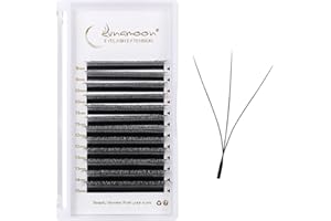 Lunamoon 3D Extension Ciglia W Delle Ciglia Ciuffetti W Forma Premade Fan Eyelash Extension Russian Volume Ventole Naturali Ciglia Ciuffetti(3D-0.07D/8-15 mm)