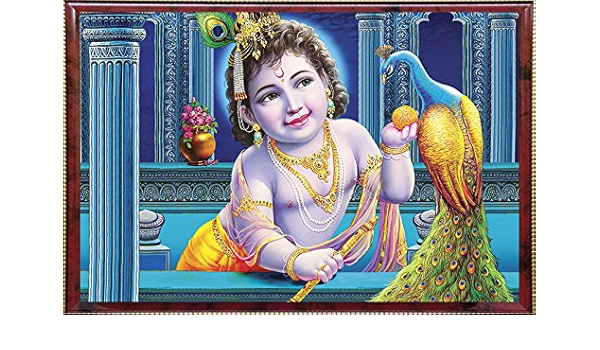 Buy Pictoreal Bal Krishna 3d Photo Frame Online At Low Prices In India Amazon In