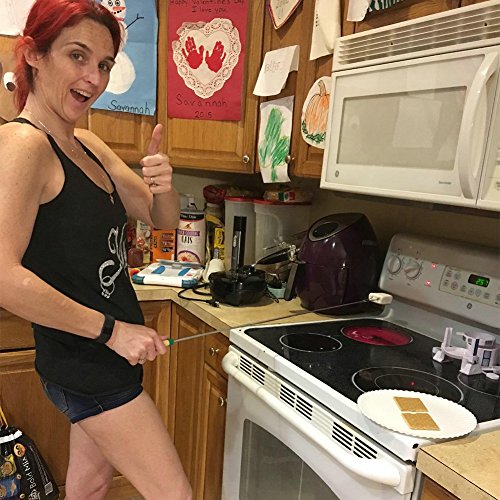 8 x Grillspieße BBQ Spieße Ausziehbar Edelstahl mit Holzgriff Teleskop Grillspieß 31cm-82cm für Bratwurst Würstchen Hot Dog und Marshmallows Lagerfeuer Barbecue Holz Griff Metall Edelstahl Spieße (Farbe) - 4