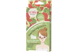 ‎VICTORIA BEAUTY Victoria Beauty - Nasenstrips gegen Mitesser, Clear Up Nose Strips mit Aloe Vera, Nasenmaske, tiefenreinigende Streifen zum Mitesser entfernen (6 Steifen)