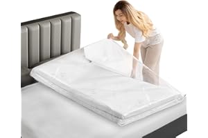 BULZEU Vakuumbeutel Aufbewahrungstasche für Matratzen, vakuumversiegelte Matratzentasche für Umzug/Lagerung von Schaumstoffmatratzen, auslaufsicher & versiegelbar, komprimiert Matratze bis zu 80%