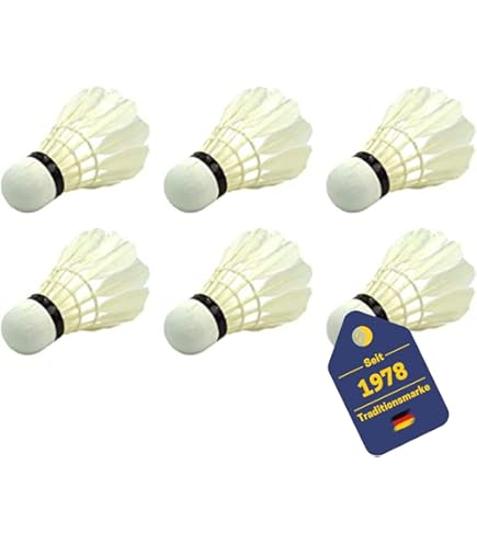 16 Badminton Bälle Nylon - Federbälle Für Indoor & Outdoor