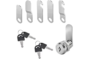 VDFJEK Cabinet Lock, Locker Locks, Comes with 5 Different Lock Plates, Letterbox Lock 4 Keys, Post Box Lock, Cabinet Locks, Locker Lock, for Mailboxes Locker, Filing Cabinet, Letter Box Lock
