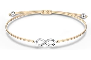 NINAWISH Pulsera de Plata de ley para Mujer, Pulsera de Amistad, Pulsera de Tobillo, Regalos de Joyería para Mujer, Regalos de Amistad para Chica, con Caja de Joyería