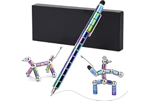 DAWRIS Długopis magnetyczny, czarny, wysokiej jakości fidget Pen dla młodzieży, jako prezent dla mężczyzn, kobiet lub nastolatków