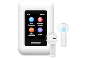 Xupurtlk A8 Sprachübersetzer Gerät mit 138 Sprachen lebenslang gratis, Übersetzer mit sprachausgabe, 2.0 Zoll Bildschirm,Unterstützt KopfhöRer/Offline/Chatgpt für Reisen, Lernen und Business