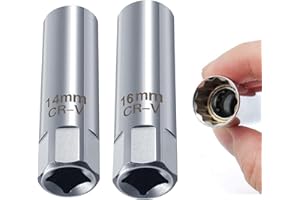LFCFBH 2PCS Spark Plug Socket Set, Spark Plug Removal Tool, for Cars Small Engines Various Models Motorcycle （14mm+16mm）