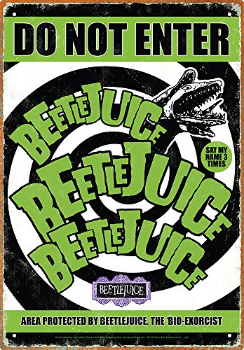 Preisvergleich Produktbild Aquarius Beetlejuice Do Not Enter Tin Sign by Aquarius