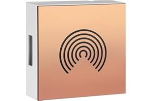 Grothe Mechanischer Gong klassischer Zweiklang-Gong Türklingel Max. 80 dB(A) Batteriebetrieb möglich Hochwertige Kupferoptik GONG 465A Sound (Klarer und satter Ton durch echten Glockenstahl)