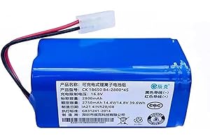 GAMMEC Batterie Li-ion 2800mAh RS-RT900866, Compatible Avec Rowenta,Explorer Série 20 40 60, Pièce For Aspirateur Robot
