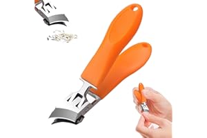 Yamobi Zakrzywiony obcinacz do paznokci, nożyczki do paznokci z szerokim otworem, idealne do grubych paznokci, obcinacz do paznokci do domu