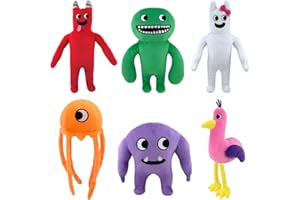Lorre Garten of Banban Plush Toys, 10 inches Garten of Banban Horror Game Plush Toy, Gift for Fans and Child (6pcs)