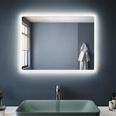 Sonni Bathroom LED Wall Mirror Rectangular with LED Lighting Cool White IP44 Energy Saving [Energy Class D]