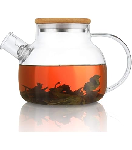 Heatproof Borosilicate Borosilicate Clear Glass Teapot With Removable - View #6