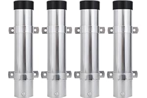 9Tong Acciaio Inossidabile Porta Canna Pesca Supporto per Asta per Montaggio a Parete Supporti per aste per Barche Laterali Marine Acqua salata Acqua Dolce