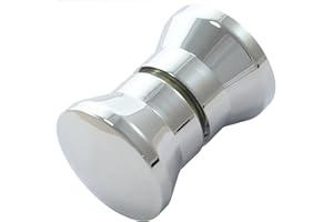 Di Vapor (R Solid Metal Shower Door Knob Chrome Handle 3cm x 4.2cm (Not Hollow)