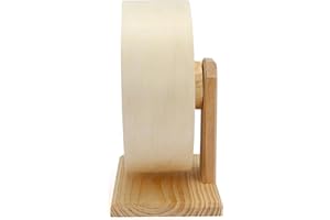 Hudhowks Ruota in Legno per criceti, Ruota per criceti, in Legno, silenziosa e Divertente per Topi da Corsa, cincillà, Riccio, Topi e Altri Piccoli Animali