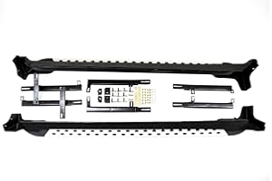J&J AUTOMOTIVE | Side Steps in Aluminium and ABS Plastic for Nissan X-Trail T32 2014-2021, Kit of 2 pieces (Left and Right), Mounting Material Included