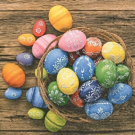 Preisvergleich Produktbild Paper+Design Cocktail Osterserviette - Design Colourful eggs