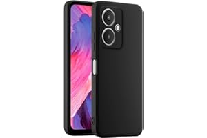 HULLIN Funda de Silicona Colorida para Teléfono, Adecuada para Redmi 13C 5G / Redmi 13R 5G (6.74") - Negro