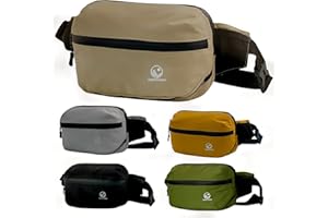 XENLYN GEAR Waterproof Bum Bag | Waist Fanny Pack & Running Belt for Men & Women | Adjustable Waist Bag with Zipper Pockets | Crossbody Bag for Travel, Hiking, Dog Walking, Festivals, Everyday Carry