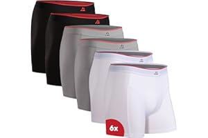 DANISH ENDURANCE Boxer Uomo in bambù Ultra Morbido, Mutande Boxer Bamboo Comodi, Traspiranti, con o Senza Apertura Frontale, 6 o 10 Paia