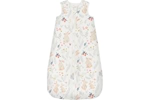 LILBESTIE Baby Sleeping Bag 0.5-1 TOG, 100% Cotton Sleep Sack 0-6 6-12 12-18 Months Soft Newborn Sleeping Bag