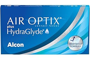 Air Optix Plus Hydraglyde Miesięczne soczewki Miękkie, 3 sztuki/BC 8,6 mm/Dia 14.2 mm / -6.5 Diopters
