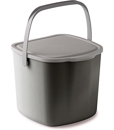Urbalive Design Biologische Afvalemmer Voor De Keuken, 4 Liter Compostemmer Met Deksel Kleine Vuilnisemmer Voor Dagelijks Biologisch Afval Vaatwasmachinebestendig Gemaakt Met Duurzame Materialen