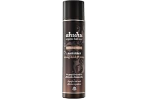 ‎AHUHU ahuhu STYLE & FINISH Haarspray strong hold & shine (300 ml) - mit pflegendem Arganöl, ohne zu verkleben, leicht wieder auszubürsten, mit herrlich floralem Duft, für alle Haartypen, vegane beauty