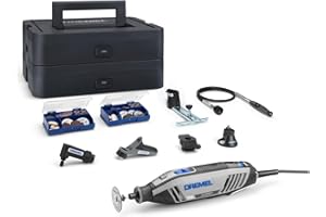 Dremel 4250 Multiherramienta 175W, Velocidad 5.000–35.000RPM, Kit Multiherramienta con 6 Complementos, 1 maletín Platinum BOX, 128 accesorios
