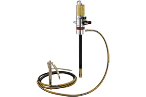 VEVOR Bomba de Grasa Neumática Relación de Presión 50:1 Bomba de Cubo de Grasa Neumática con Manguera de 4 m y Pistola de Grasa Bomba de Grasa de Lubricación con Cabezal de Pistola de Grasa de 360°