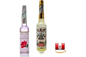 MI-TIERRA Set 2 in 1 Agua de Florida 270 ml Colonia Violetas 221 ml originale dal Perù effetto rinfrescante favorisce la concentrazione dei pensieri e ci apre all'amore e alla devozione