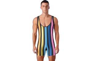 Alvivi Justaucorps De Lutte Extensible Maillot De Corps Sport Fitness Gym Body sans Manche Combinaison De Sport Yoga Maillot De Bain Sportswear