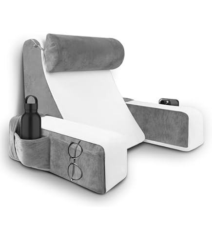 Cuscino Da Lettura E Gaming - Ergonomico A Forma Di U, Per Letto, Divano, Supporto Tablet - Foto 5