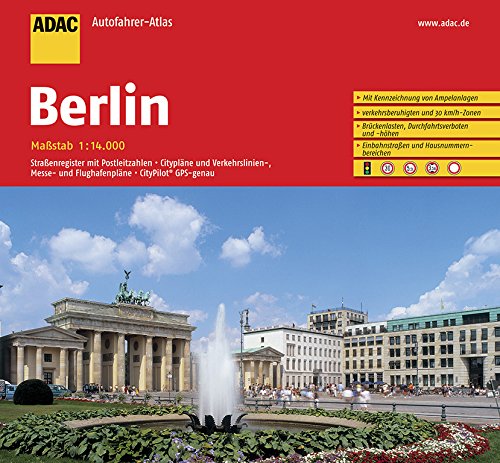 Preisvergleich Produktbild ADAC AutofahrerAtlas Berlin 1:14 000 (ADAC Atlanten)