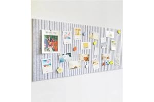 rokeblau Grand tableau d'affichage décoratif en feutre 122 x 81 cm, 0,9 cm d'épaisseur, pliable, avec ruban adhésif, tableau visuel pour école, maison, cuisine, bureau - Gris argenté