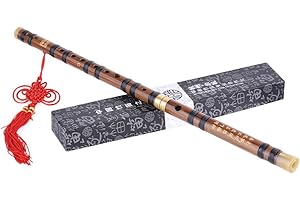 Btuty Flûte à vent Dizi en bambou amer traditionnel fait à la main - Instrument de musique chinoise en bois - Niveau d'étude G - Performance professionnelle