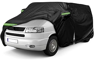 SOEKODU Housse de Voiture Remplacement pour VW T4 SWB, Résistante Aux Intempéries et Aux UV Protection Bâche Voiture Exterieur Remplacement pour VW Transporter Multivan Caravelle