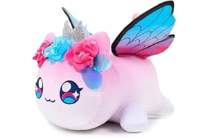 LYOVEU Meemeows Cat Food Plushies, Aphmau Meemeows Plush,Aphmau Surprise Meemeows Plush,Aphmau Plushies,Meemeows Cat Plush,Cute Anime Cartoon Cat Stuffed Animal Figure Toy Plush Pillow Gift For Fans Kids