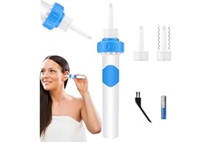 Wudajie Oroclear Ohrenschmalz-Sauger, Ohrenschmalz Entferner Sauger Elektrisch Sanftes Ohrenschmalzentfernungs, Tragbares Ohrenschmalz Sauger für Erwachsene, Kinder, Männer, Frauen und ältere Me