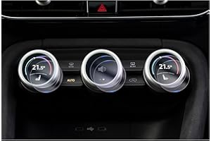 [6 sztuk] GAFAT Kompatybilny z Skoda Kodiaq ii/Superb 4 2024-2026 Folia Ochronna do Smart Dials, 3 Przyciski do Klimatyzacji Nano Folia na 2025 Kodiaq 2 & Superb 4 Combi, 6H Odporna na Zarysowania