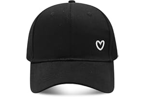MAZELIKEHOOD Baseball Cap Unisex Adjustable Breathable Sport Cotton Heart Sun Hat for Women Men Casual Outdoor Cap