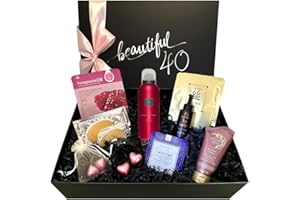 BIRTHDAY BEAUTYBOX birthday beauty box „beautiful 40 It's never too late“ - Luxus-Geschenkbox zum 40. Geburtstag für Frauen