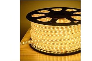 Philips Marathon Ultra Yellow Rope Light 50 m Warm White 120 LED per Meter IP65 Water-Proof Rope and Strip Light for Home